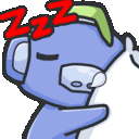 Pinged Angry Sticker - Pinged Angry Sleeping Stickers