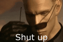 Albert Wesker Shut Up GIF - Albert Wesker Shut Up GIFs
