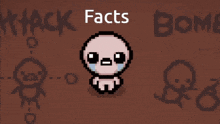 a cartoon character giving a thumbs up with the words " facts bomb " behind it