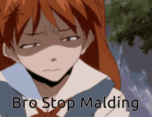 Asuka Bro Stop Malding GIF - Asuka Bro Stop Malding Asuka Annoyed GIFs
