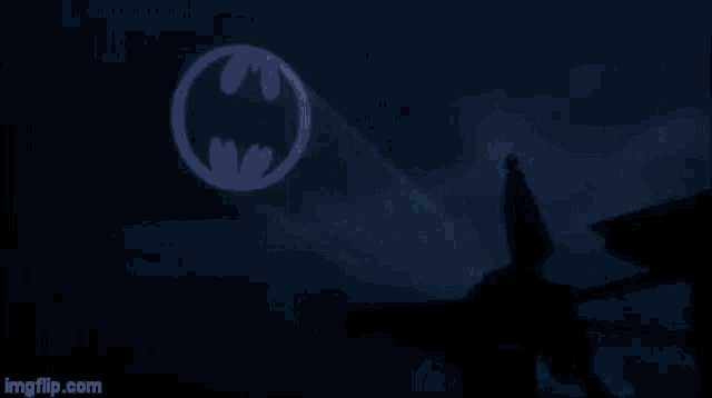 larry david bat signal gif