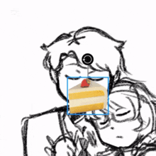 a screenshot of a capcut app showing a drawing of a couple
