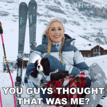 You Guys Thought That Was Me The Pack GIF - You Guys Thought That Was Me The Pack Lindsey Vonn GIFs
