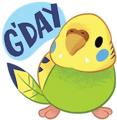 G Day Australia Sticker - G Day Australia Bird Stickers