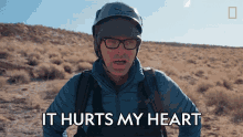 It Hurts My Heart Bobby Bones And Caitlin Parker Descend A Cliff GIF - It Hurts My Heart Bobby Bones And Caitlin Parker Descend A Cliff Running Wild With Bear Grylls GIFs