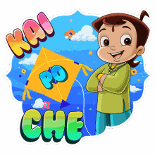Kai Po Che Chhota Bheem GIF - Kai Po Che Chhota Bheem Maine Patang Kaat Di GIFs