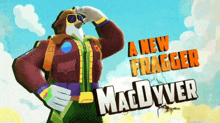 an advertisement for a new fragger called maddyver