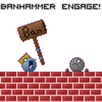 Ban Hammer Ban Sticker - Ban Hammer Ban Banned Stickers