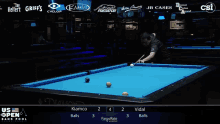 a pool table with a blue cloth and the word diamond on it