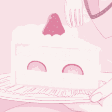 Cake Strawberry GIF - Cake Strawberry Anime GIFs