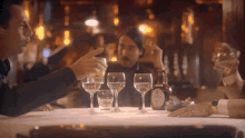 Drinks GIF - Narcos Good Night Laughing Friends GIFs