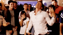 parks and rec chris traeger dancing excited silly