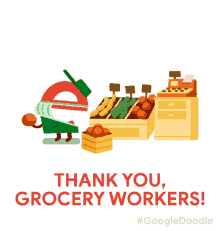 thank you grocery workers essential employee food providers stay healthy grocery shopping