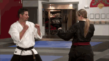 Karate Woman Throwing GIF