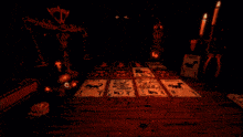 a few cards on a table with one that says geck