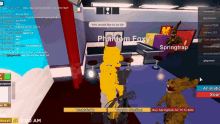a screenshot of a video game with the name phantom foxy at the top