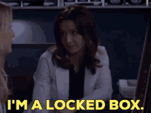 Greys Anatomy Amelia Shepherd GIF - Greys Anatomy Amelia Shepherd Im A Locked Box GIFs