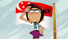 Singapore Singapore Flag GIF - Singapore Singapore Flag The Ghost And Molly Mcgee GIFs