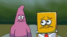 a cartoon of patrick star and spongebob squarepants