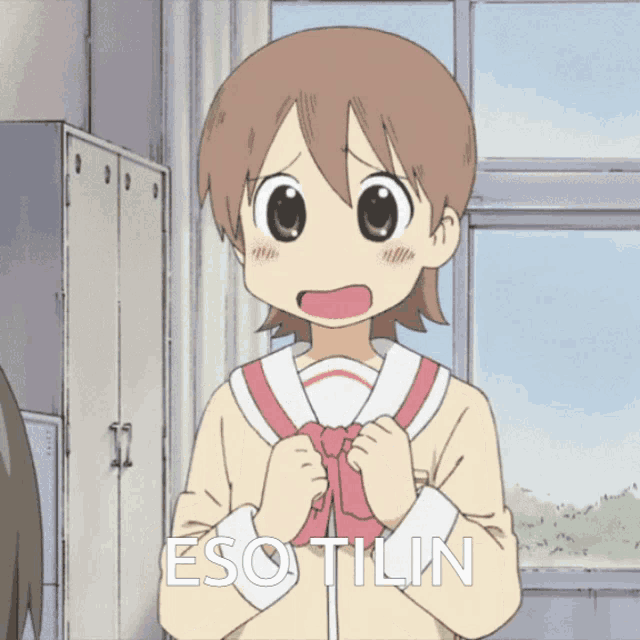 GIF Anime Manga Nichijou 9GAG, Anime, television, child, face png