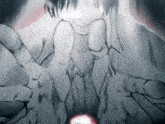 a drawing of a person 's hands reaching out towards something