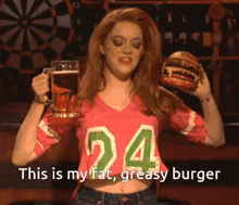 Emma Stone Burger GIF - Emma Stone Burger Hamnurger GIFs