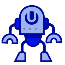 robot blue