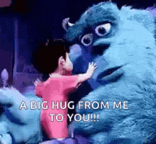 a big hug from me to you ! a big hug from me to you ! a big hug from me to you !