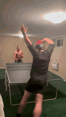 ping pong fight ball jump