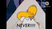 Never Homer GIF - Never Homer Simpsons GIFs