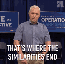 Thats Where The Similarities End Mike Pence GIF - Thats Where The Similarities End Mike Pence Saturday Night Live GIFs