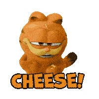 Cheese Garfield Sticker