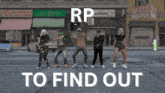 a group of people are dancing in front of a building that says electrical supplies