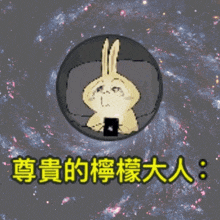 a picture of a spiral galaxy with chinese writing
