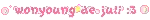 a blurry picture of the word why young are you