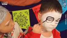 face paint disguise skull paint painting eye shadow