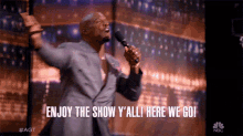 Enjoy The Show Yall Here We Go GIF - Enjoy The Show Yall Here We Go Terry Crews GIFs