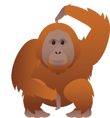 Orangutan Nature Sticker - Orangutan Nature Joypixels Stickers