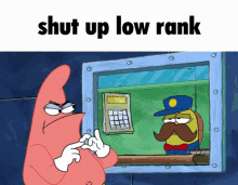 low rank shut up slap