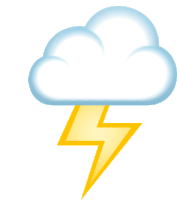 Cloud With Lightning Nature Sticker - Cloud With Lightning Nature Joypixels Stickers