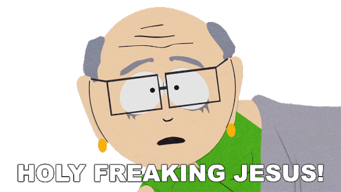 Holy Freaking Jesus Mrs Garrison Sticker - Holy Freaking Jesus Mrs Garrison South Park Stickers