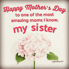 happy mother 's day to one of the most amazing moms i know