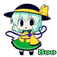 a drawing of a girl with the word boo written below her