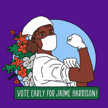 Save Healthcare Vote Early For Jamie Harrison GIF