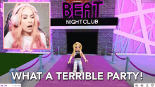 what a terrible party terrible party beat night club bloxburg gold digger roblox