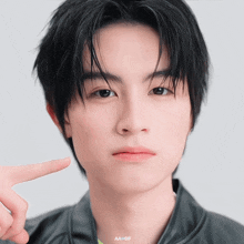 a close up of a person 's face with the words aa gif on the bottom