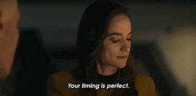 Your Timing Is Perfect Captain Batel GIF - Your Timing Is Perfect Captain Batel Melanie Scrofano GIFs