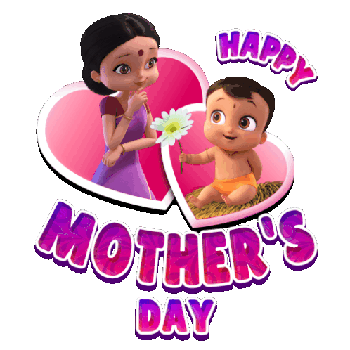 Happy Mother'S Day Bheem Sticker - Happy Mother'S Day Bheem Mighty Little Bheem Stickers
