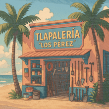 a cartoon illustration of tlapaleria los perez