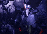 a robot with a transformer logo on it